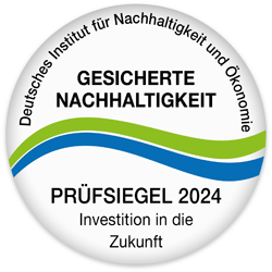 Logo Siegel für Nachhaltigkeit 2024